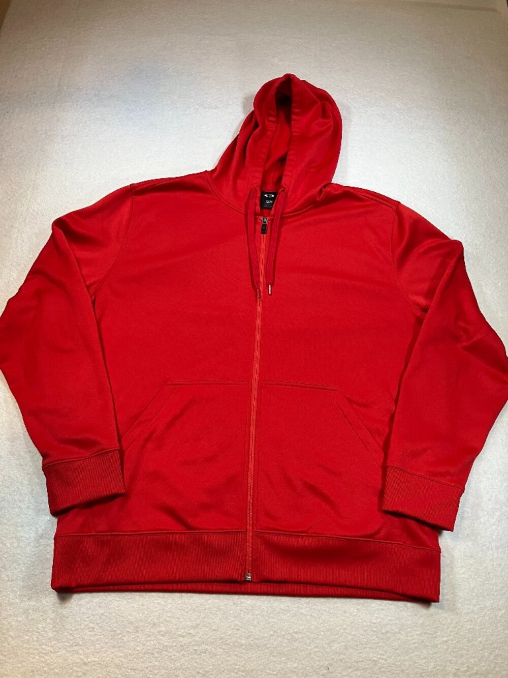 Oakley Red Full-Zip Hoodie Mens XXL